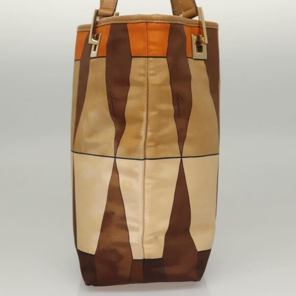 GUCCI Hand Bag Nylon Brown 002 9099 Auth ti2976 - Picture 5 of 16